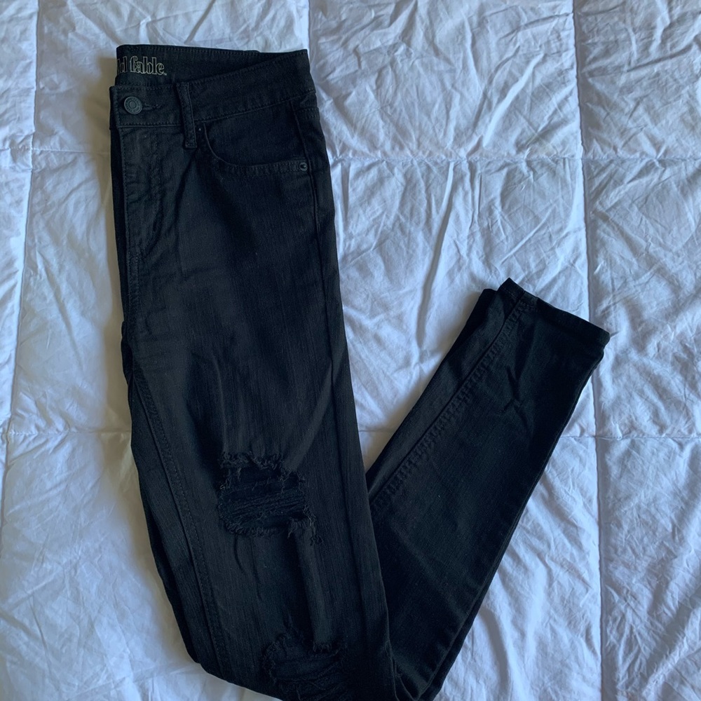 Black denim jeans from wild fable